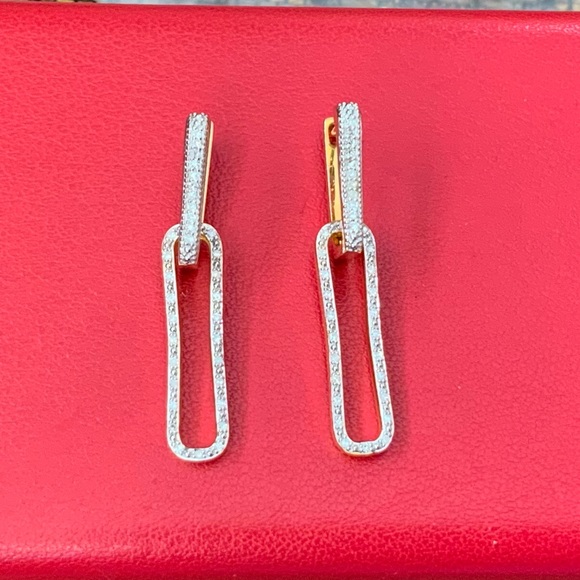 Monica Vinader Alta Capture Diamond Earrings - Picture 3 of 13